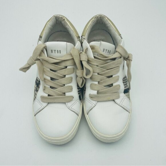 Steve Madden 'Sienna' Multi Snake Sneakers White Leather  Multi-snake, Sz 6 - Picture 6 of 15